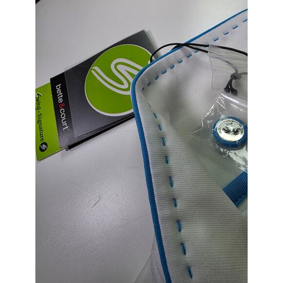 SWING CONTROL White Royal Blue Accents NEW Active Outdoor Golf Polo Top SZ L NWT - Picture 7 of 8